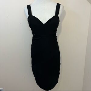 Honey and Rosie Black Bodycon Bandage Dress S/M
